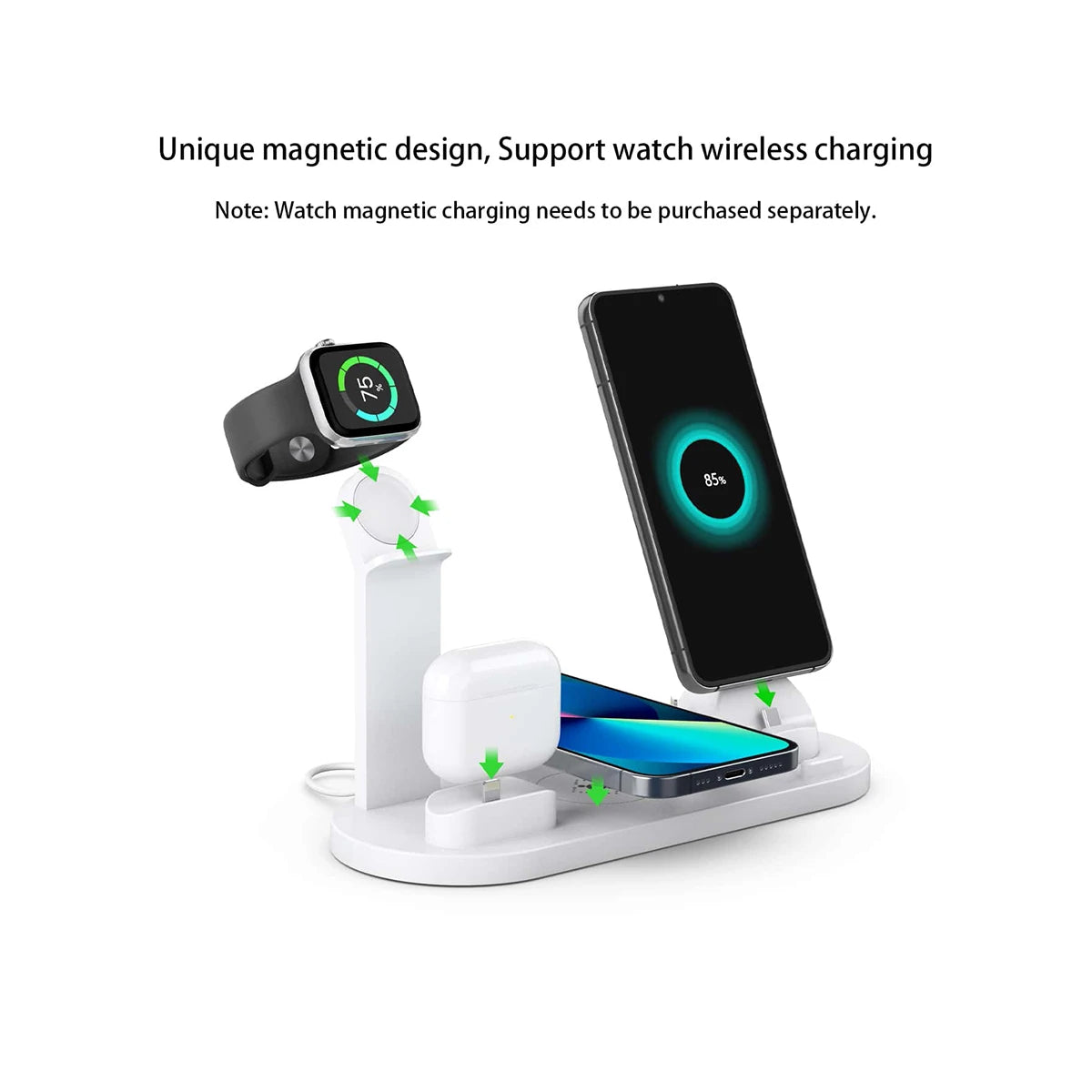 Magfast™ 5 In 1 Wireless Charger Stand For iPhone